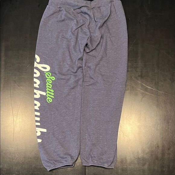 NFL Blue Seattle Seahawks Joggers with Team Logo - Picture 3 of 5